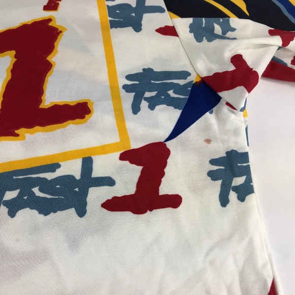 Red Ox allover Print Polo shirt Fast 1 Raider - Picture 6 of 7